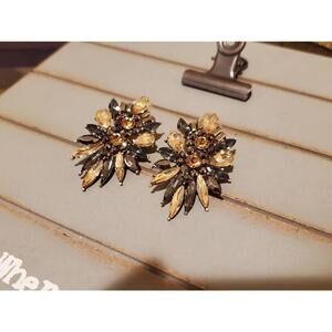 Gold statement earrings